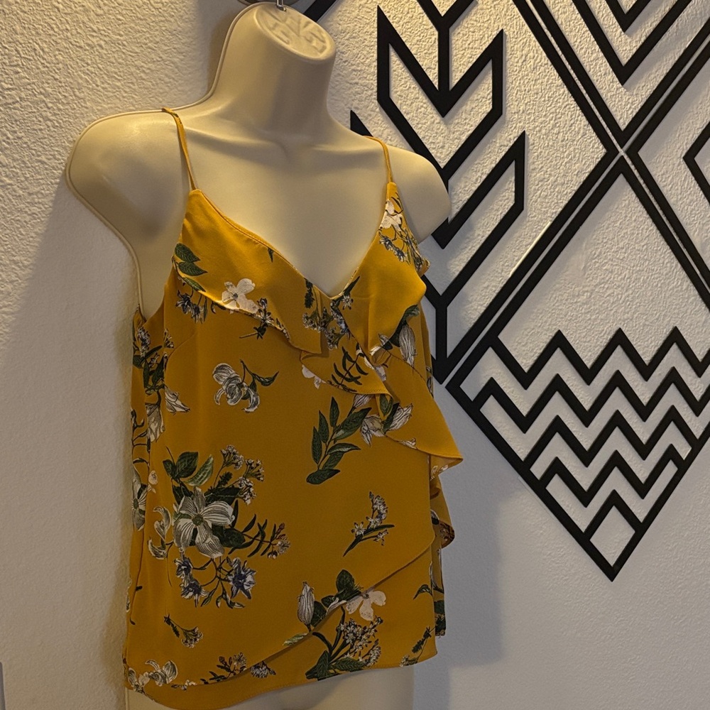 2/$10 Heartloom Mustard Floral Camisole